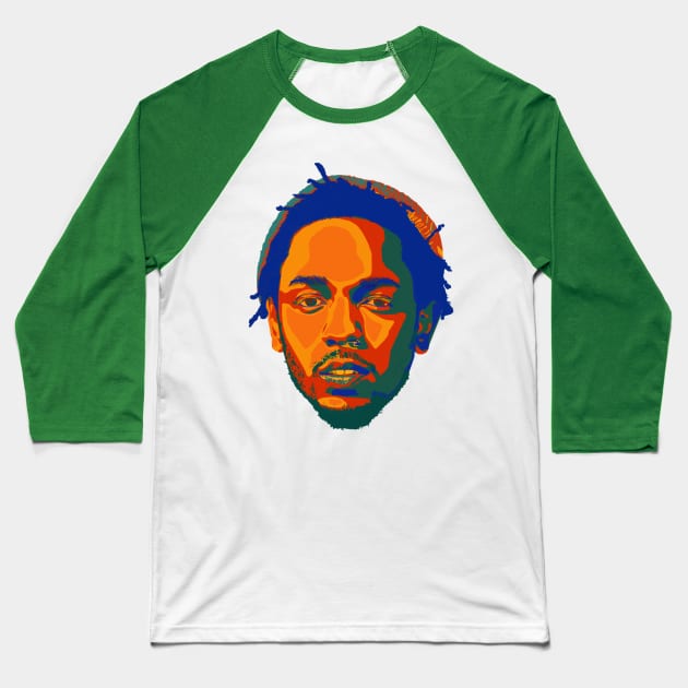 Kendrick Lamar Art Baseball T-Shirt by SHACHAR